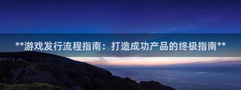 新航娱乐官网下载：**游戏发行流程指南：打造成功产品的终极指南**