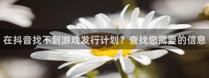 新航娱乐app手机版官网下载：在抖音找不到游戏发行计划？查找您需要的信息